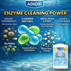 Adios! Pool Opening Treatment - Starter Enzymes for Above Ground Pools and Inground, Treats 40,000 Gallons for Winter Start Up Chemicals - 32oz (Quart)