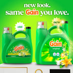 Gain Liquid Laundry Detergent, Freshness, Odor Defense, High Efficiency Washing Machine Liquid Laundry Soap, Original Scent, 132 fl oz, 100 Loads (Packaging May Vary)