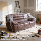 Wowfit Furniture Cover Dust-Proof Moving Bag for Loveseat, Sofa & Boxes – Clear, Odorless Plastic - 4mil-Thick – 68.1W x 42D x 62/41H Inches