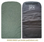 ROODO Pet Stroller Mat for Dogs, Cushion Inner Pad, Exclusive Use, Original, Replaceable, Easy to Clean, Set of 3 pc (Cationic Ash)