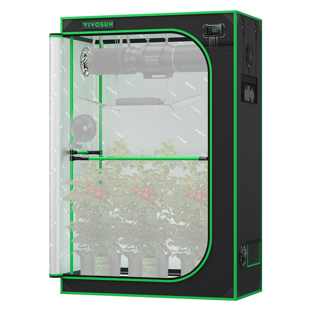 VIVOSUN PRO Grow Tent 2x4 Indoor Grow Tents 24"x48"x 72" with High CFM Kit