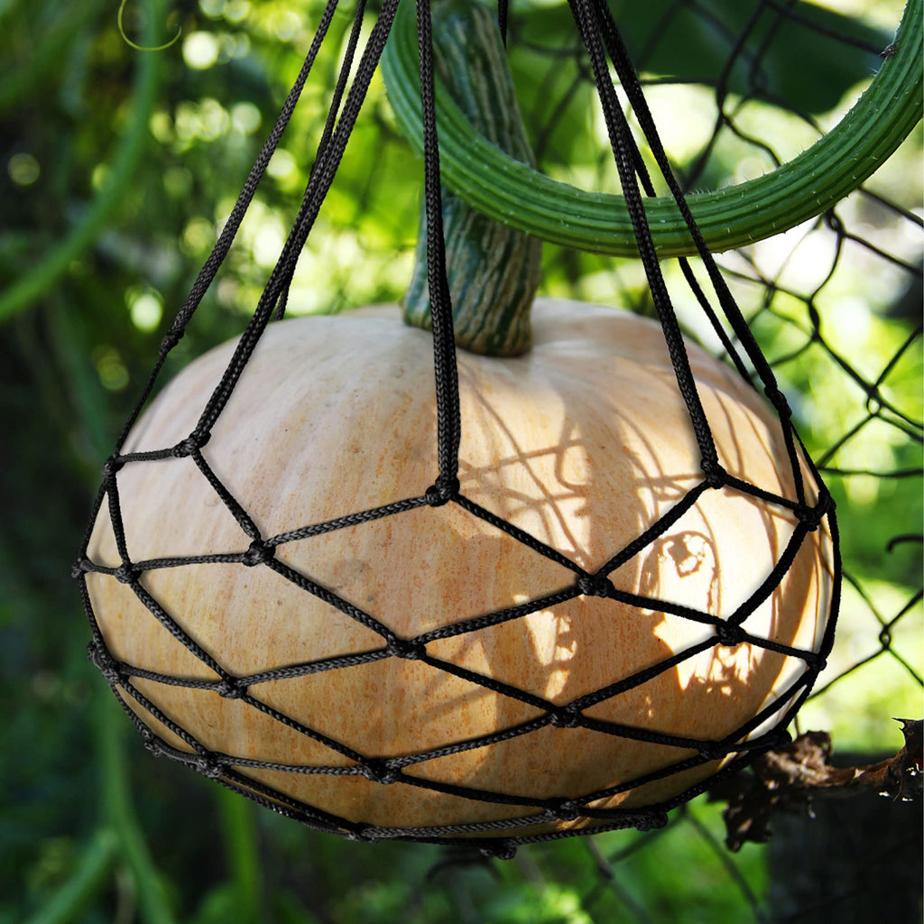 Pack 10 Melon Hammock Watermelon Nets,Melon Hammock for Trellis Heavy Duty Watermelon Nets,Perfect for Growing Cantaloupe Black