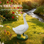 20″ Large Porch Goose Statue - Cute Resin Sculpture, Outdoor Garden Décor