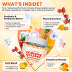 Vazatisi 120 Count | Feminine Balance Gummies for Women’s | Pineapple Gummies for Women PH Balance, Healthy Odor, Yeast Balance & Flora | Vegetarian Friendly, Sugar Free