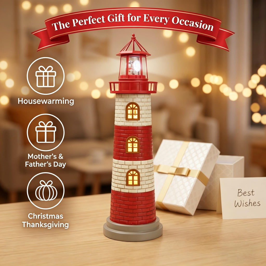 Large Garden Statues 23" Coastal Solar Lighthouse Garden Decor for Outside