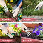 Carsolt 11Pcs Floral Gardening Tools Set, for Women Mom