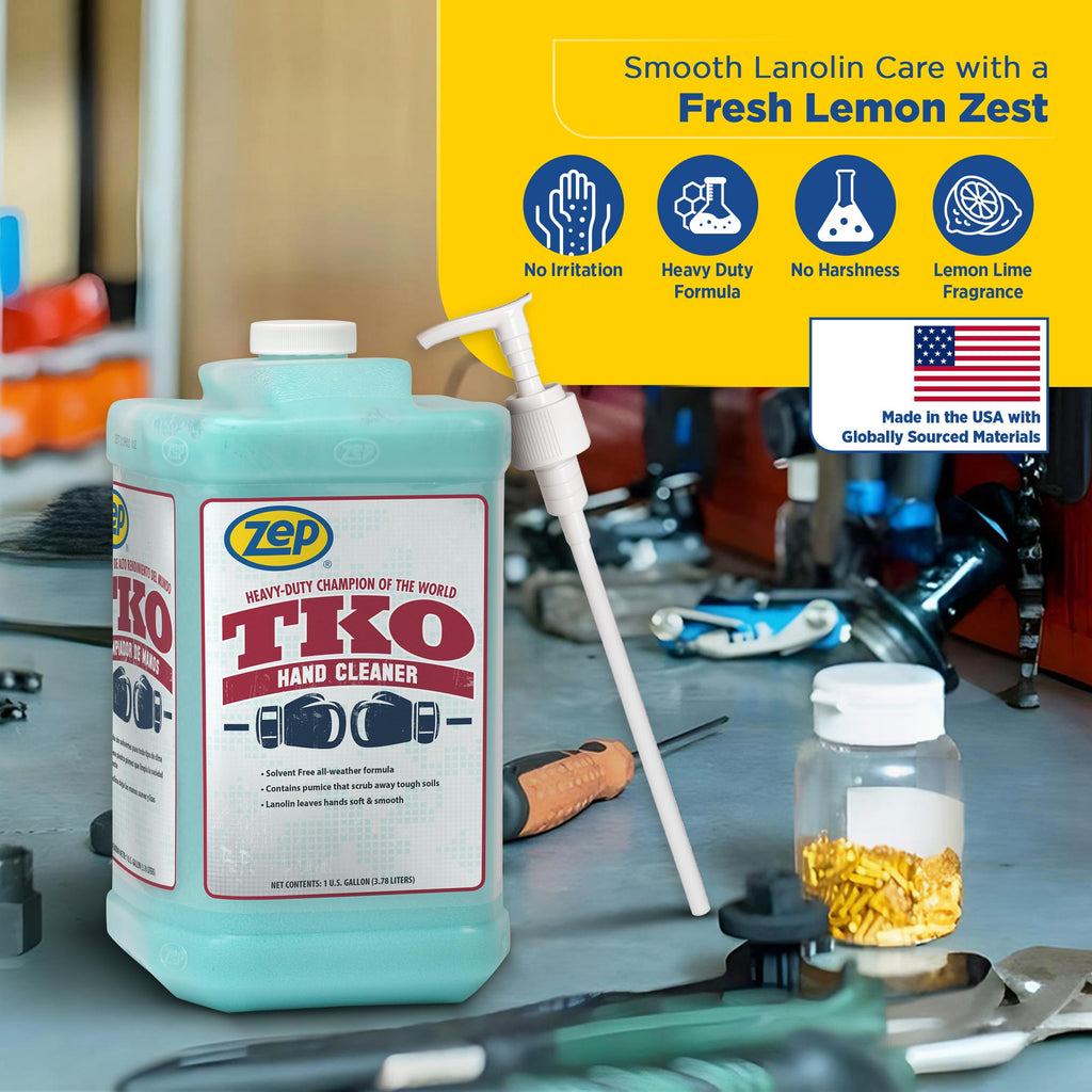 Zep Heavy-Duty TKO Industrial Hand Cleaner - 1 Gallon (Case of 4)