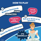 Skillmatics Guess in 10 Disney, Card Game, Christmas Stocking Stuffers for Girls, Boys, Kids, Teens, Adults Who Love Cinderella, Mickey Mouse, Moana, Travel Toy, Gifts for Ages 6, 7, 8, 9 and Up
