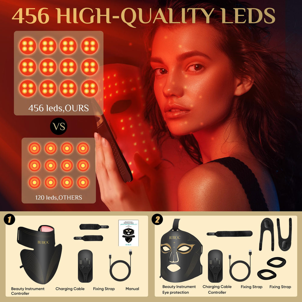 Onisdin Red Light Therapy Mask Set Black
