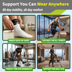 Compression Socks for Plantar Fasciitis, Achilles Tendonitis, Arthritis Relief, Ankle Brace Compression Sleeve with Foot Arch Support, Ankle Wrap for Women, Men, Swelling & Heel Pain Purple XXL