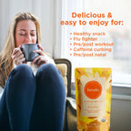 Brodo Deeply Rooted Organic Chicken Broth with Turmeric & Ginger, Nutrient-Rich Chicken Bone Broth Organic, High in Protein and Collagen for Wellness and Cooking, (6x 8.3 oz. Pouches)