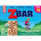 Zbar, Iced Oatmeal Cookie, Soft-Baked Energy Snack Bars, Non-GMO, 12g Whole Grains, USDA Organic Granola Bars, Snacks for Kids (24 Pack)