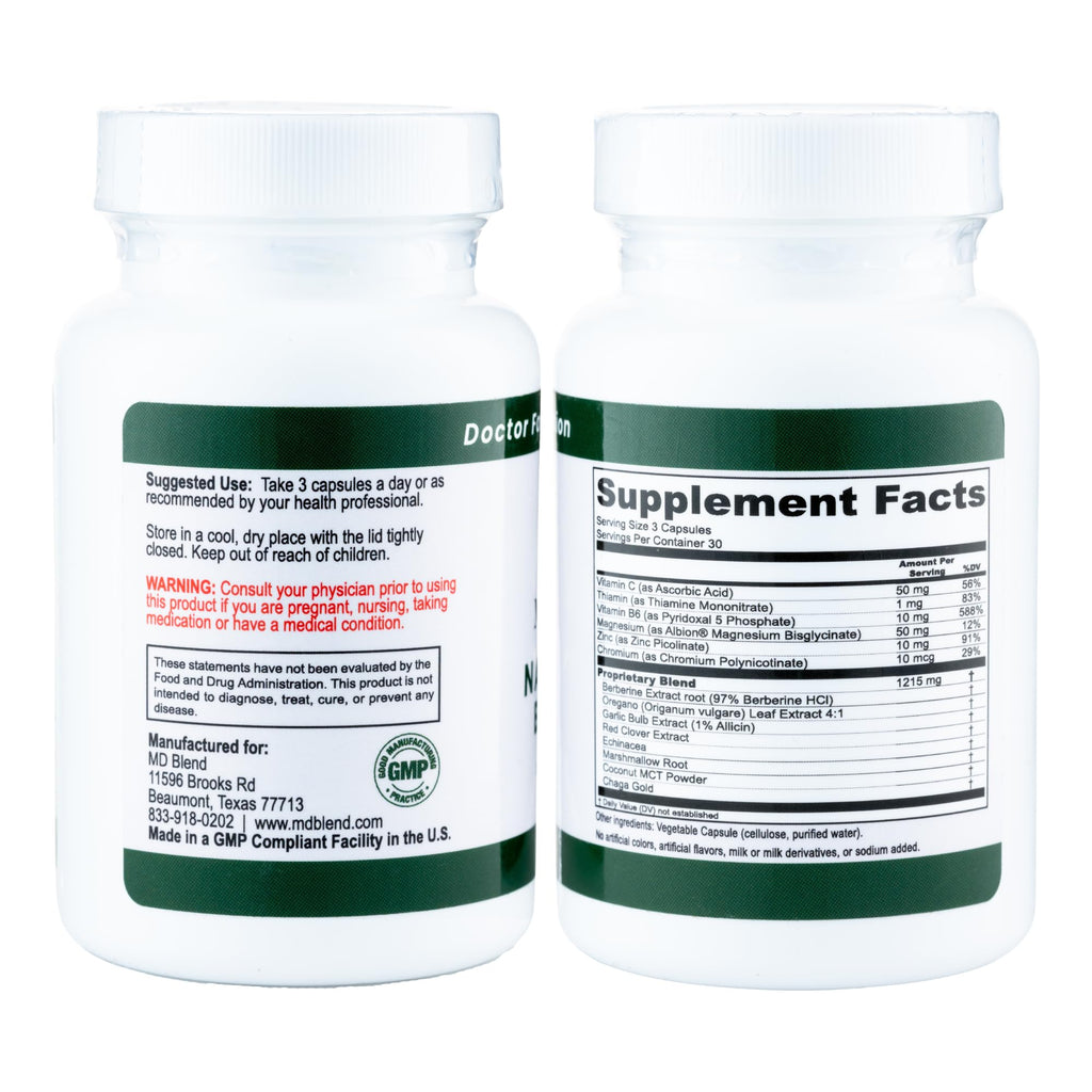 Nature’s Biotic Berberine Supplement for Daily Wellness Support with Blend of Oregano, Garlic, Vitamins C & B6, Magnesium, and Zinc, 270 Capsules (Pack of 3)