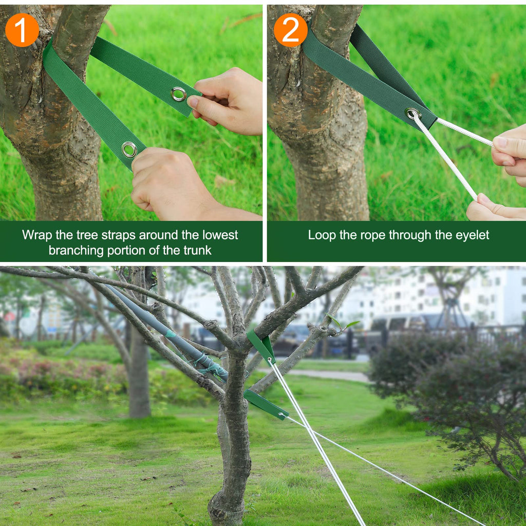 Jevrench 36-Pack Heavy Duty Tree Straps for Staking and Support