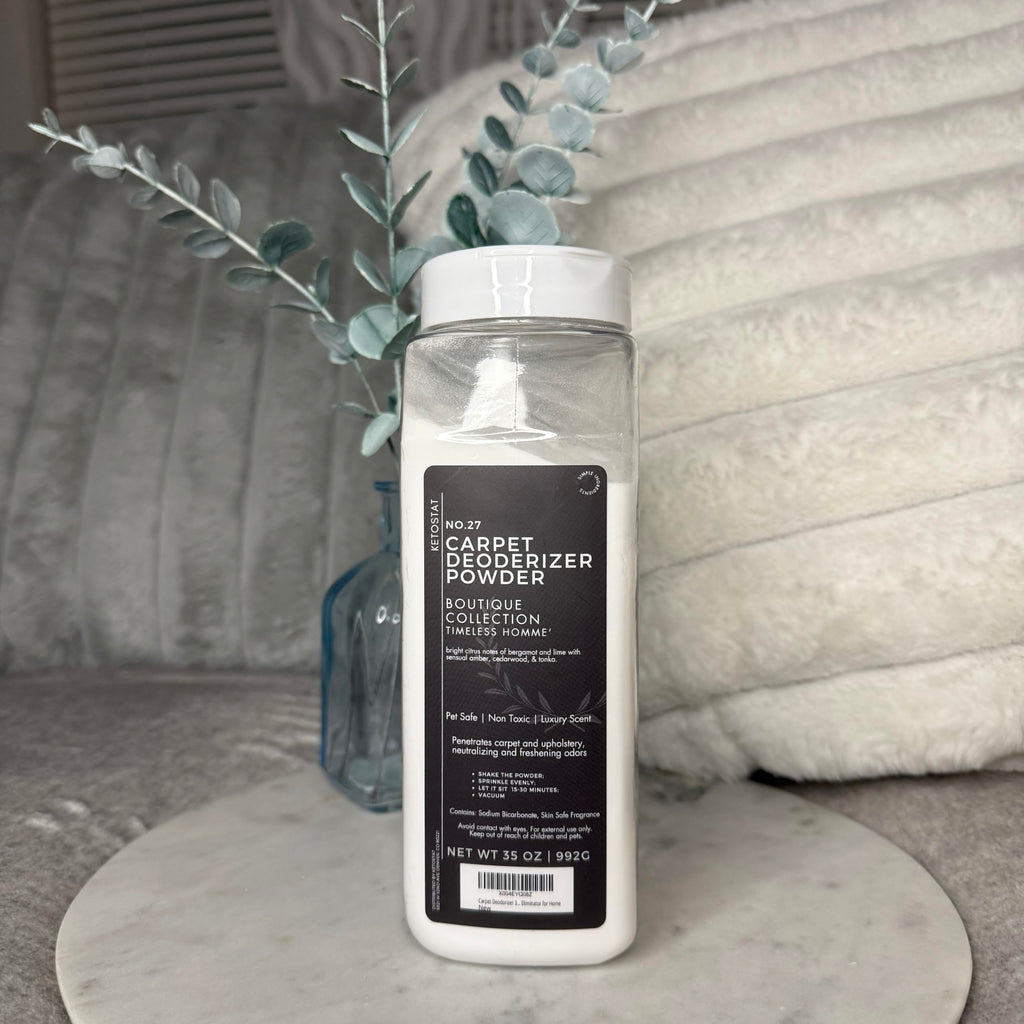 Carpet Deodorizer 35 Oz Carpet Freshner Powder, Hotel Scent Upholstery Deodorizer Vaccuum Safe Pet Odor Eliminator for Home - Luxury Room Deoderizer Timeless Homme