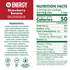 V8 Energy Strawberry Banana Juice Energy Drink, 8 fl oz Can (24 Pack)