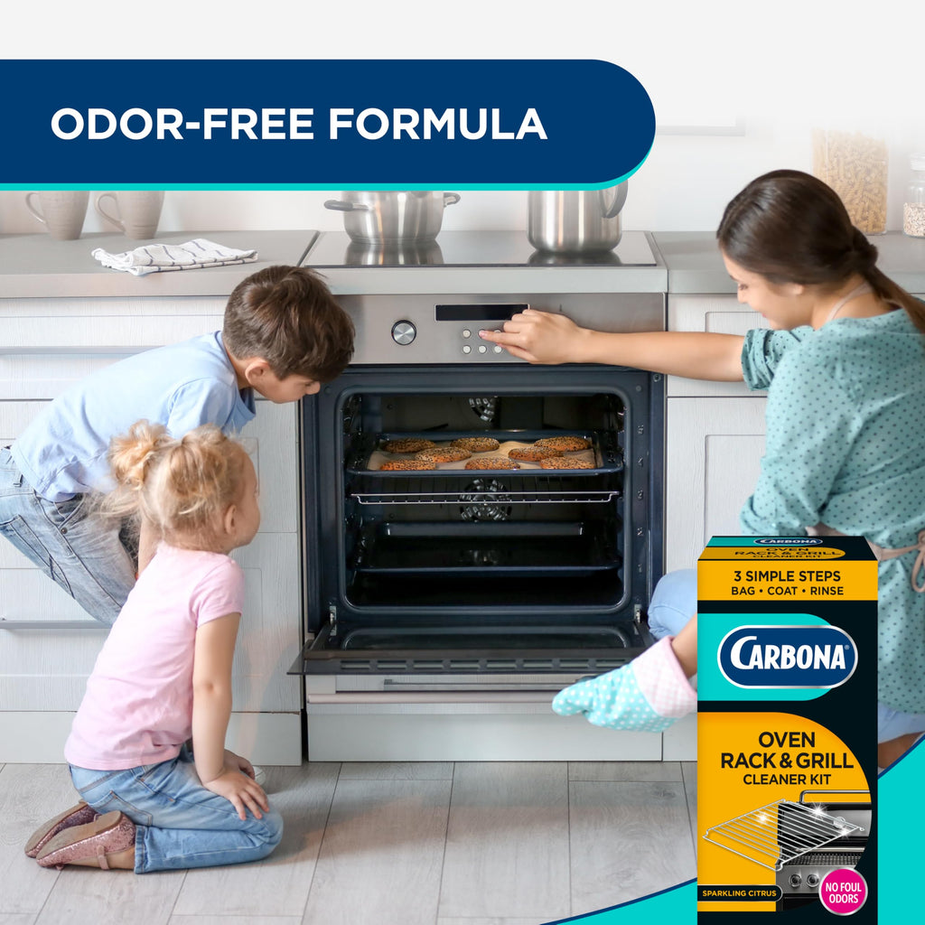 Carbona Oven Rack & Grill Cleaner | Eliminates Thick Grease & Build-Up | Griddle & BBQ Cleaning Solution | 16.8 Fl Oz, 1 Pack