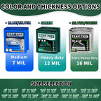TA*RP YXCN Extra Heavy Duty Tarp 12x20 Ft, 16 Mil Thick Waterproof Poly Tarps Cover UV Resistant, Rip & Tear Proof with Metal Grommets Every 20 Inche (Silver/Green)
