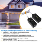 41A5034 Safety Sensor Kit, Replacement for Craftsman/Chamberlain/Liftmaster Garage Door Sensor, Compatible with Liftmaster/Chamberlain/Craftsman Garage Door openers Made After 1997