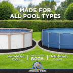 Rhino Pad 15 ft x 30 ft Oval Pool Liner Pad for Above Ground Pools | Durable Puncture Resistant Mat | Effortless to Install | Strong Eco-Friendly Padding | Extends Life of Swimming Pool Liners