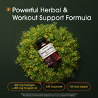 NatureBell Fadogia Agrestis 600mg & Tongkat Ali 400mg - 240 Capsules (4-Month Supply) - High-Potency Supplement for Energy, Vitality & Workout Support - Non-GMO, Gluten-Free - 3rd Party Tested