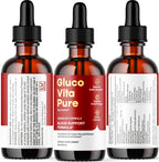 (5 Pack) Glucovita Pure - Gluco Vita Pure Drops Extract - All Natural Support, Premium Liquid Advanced Formula, 5 Bottles for 5 Months