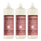 MRS. MEYER'S CLEAN DAY Liquid Dish Soap, Rosemary Scent, 16 Ounce Bottle, Pack of 3