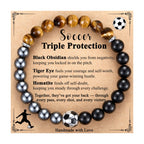 AryaHozel Soccer Bracelet, Mens Bracelet, Soccer Gifts for Men Teen Boys