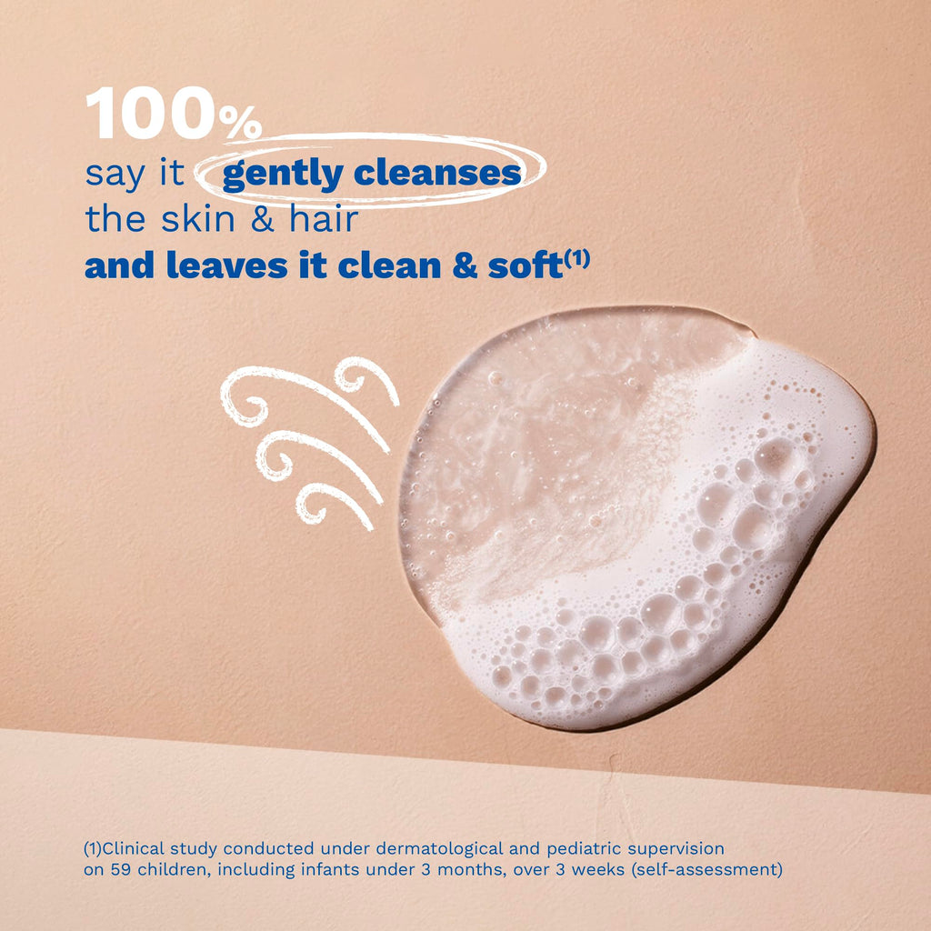 Mustela Gentle Cleansing Gel - Baby Wash for Delicate Skin and Hair - Newborn-Safe Cleanser - Crafted with Natural Avocado Perseose - Various Sizes - 16.90 fl. oz.