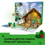 LEGO Minecraft Advent Calendar 2025 Building Toy - Kids Holiday Countdown Set for Boys & Girls, Ages 7+ - 24 Buildable Surprises & 8 Minifigures for Gamers - Collectible Gift for Christmas - 21280