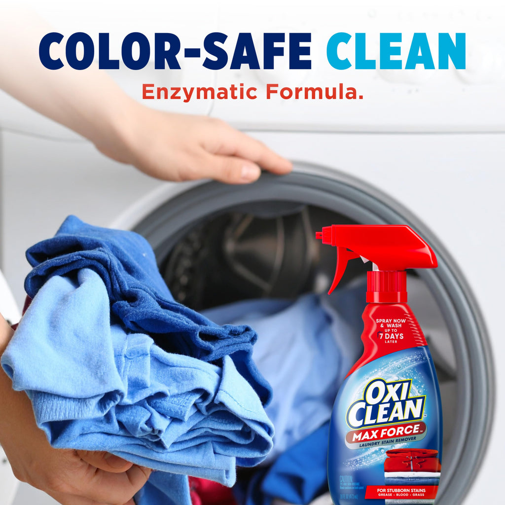 OxiClean Max Force Laundry Stain Remover Spray Refill, 48 fl oz (Pack of 4)