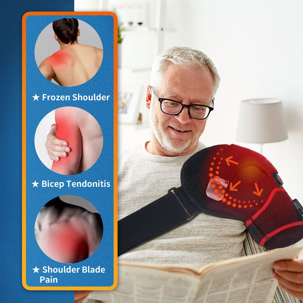 Sticro Adjustable Shoulder Support Brace, Neoprene Massager for Shoulder Pain, Injury, Arthritis