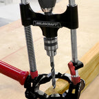 Milescraft 1318 DrillMate Portable Drillling Guide – Precision Drilling Jig Attachment for Drilling Angled or Straight Holes, Adjustable Drill Guide Attachment, Portable Drill Press with 3/8” Chuck