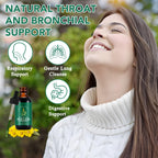 Mullein Drops for Lungs 4 Fl Oz - Mullein Leaf Extract for Lungs with Chlorophyll - Natural Herbal Supplement for Lung Cleanse, Respiratory Support, Boosts Immunity, Digestive Wellness