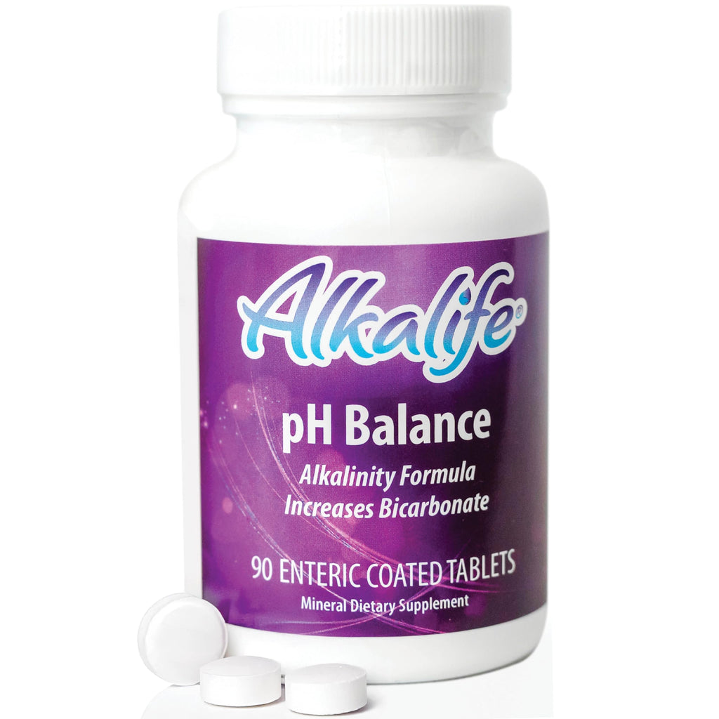 Alkalife pH Balance Tablets, 1 Pack, Alkaline Mineral Support Without the Bottles, Enteric-Coated for Maximum Absorption, Potassium & Sodium Bicarbonate, Immune Support, 90 Tablets (1 Month Supply)