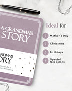 Grandma's Life Story Journal (Hardcover): A Meaningful Keepsake for Grandma to Share Her Journey & Memories, Book Includes 250+ Prompt Questions, Sentimental Gift for Mother's Day, Birthday, Christmas