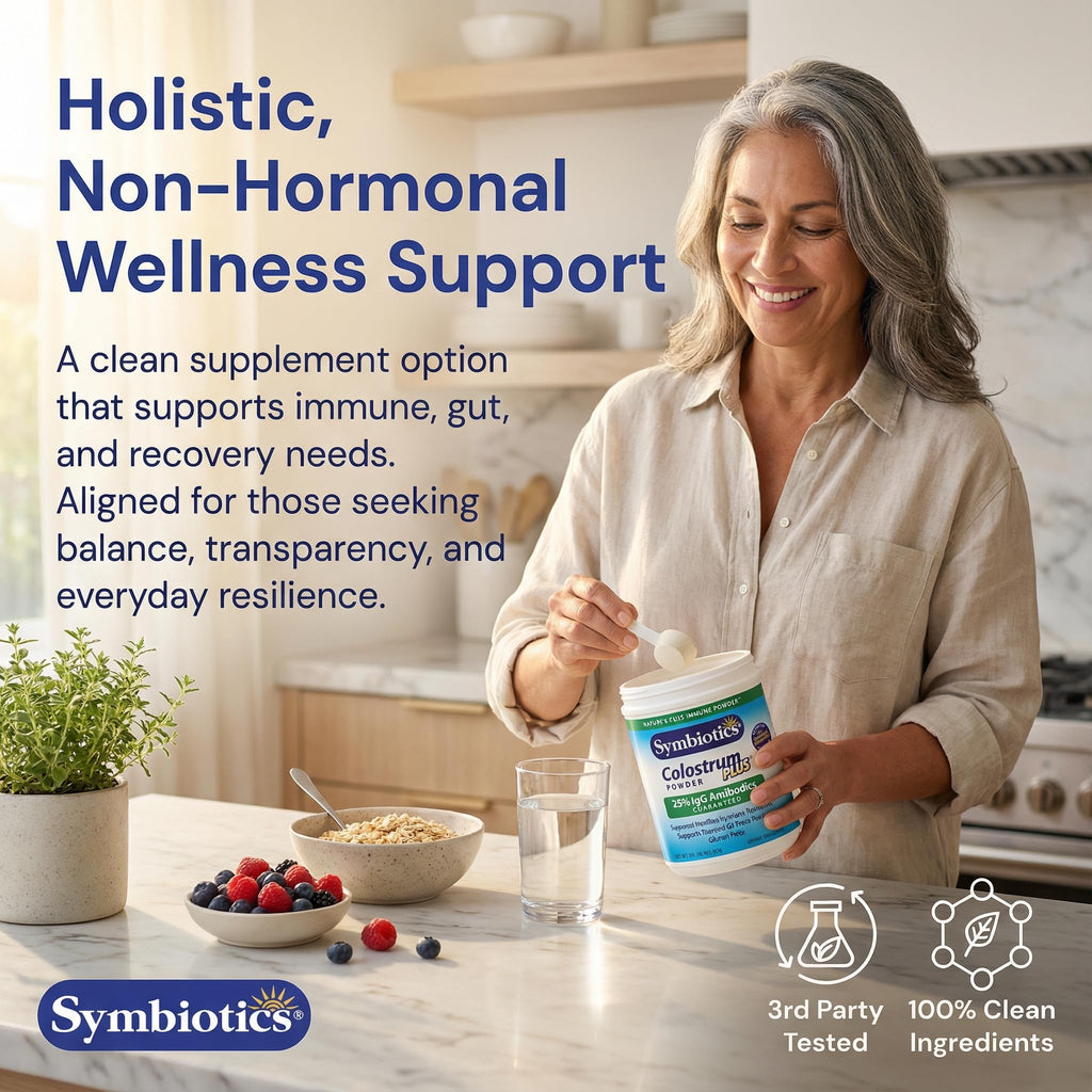 Symbiotics Colostrum Plus Powder 21 oz Immune & Muscle Recovery Support, 25% IgG Immunoglobulins, Gut Health & Training Resilience, Unflavored, Gluten Free - 21 oz