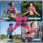 Weighted Vest, 8lb/12lb/16lb/20lb Weight Vest with Reflective Stripes for Men Women, Two Adjustment Straps for Workout, Strength Training, Running, Fitness, Muscle Building, Weight Loss (8lb)