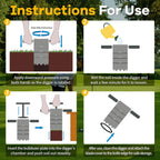 Portable Golf Hole Cutter with Detachable Handle, USGA Standard 2 Inch, 4 Inch and 6 Inch Holes Digger Tool, Golf Holes for Backyard Putting Green Hole Cutter, Lawn Garden Outdoor Practice Training