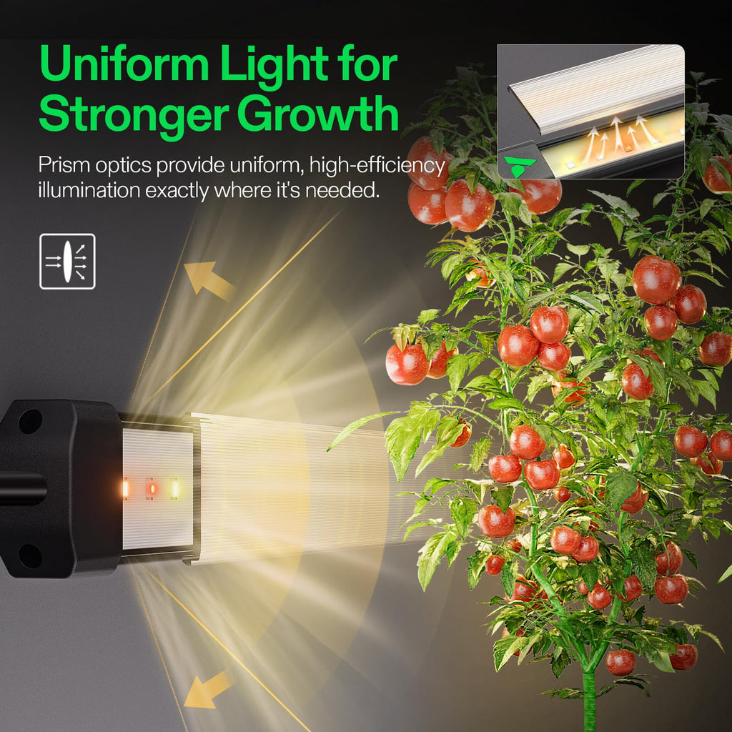 VIVOSUN Lumaray LED Grow Light Bars 16”(4-Bar) Full Spectrum Side Lighting