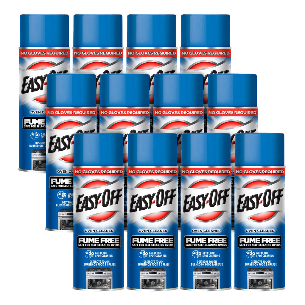 EASY-Off 178 Oven Cleaner Fume Free Max Aerosol, 16 Oz, (Pack of 12)