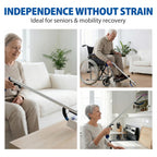 Blue Jay 32" Reacher Grabber Tool for Seniors - 2 Pack Lightweight Trash Picker Upper & Pick Up Stick with Magnetic Tip - Long Reach Mobility Aid for Wheelchair & Surgery Recovery