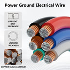 16 Gauge Wire (6-Pack Black/Red/Grey/Blue/Green/Brown, Each 35 FT), Low Voltage Automotive Primary Harness Wire for Battery, Car Audio, Remote Trailer, Security Alarm, Hook Up Wiring, 16AWG CCA, DIY