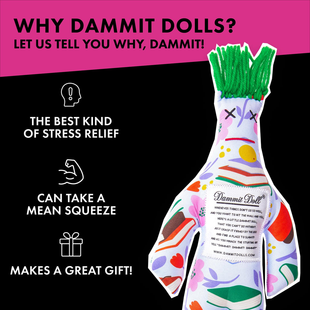 Dammit Doll - Limited Edition - Dammit Book Garden Doll - Stress Relief, Gag Gift