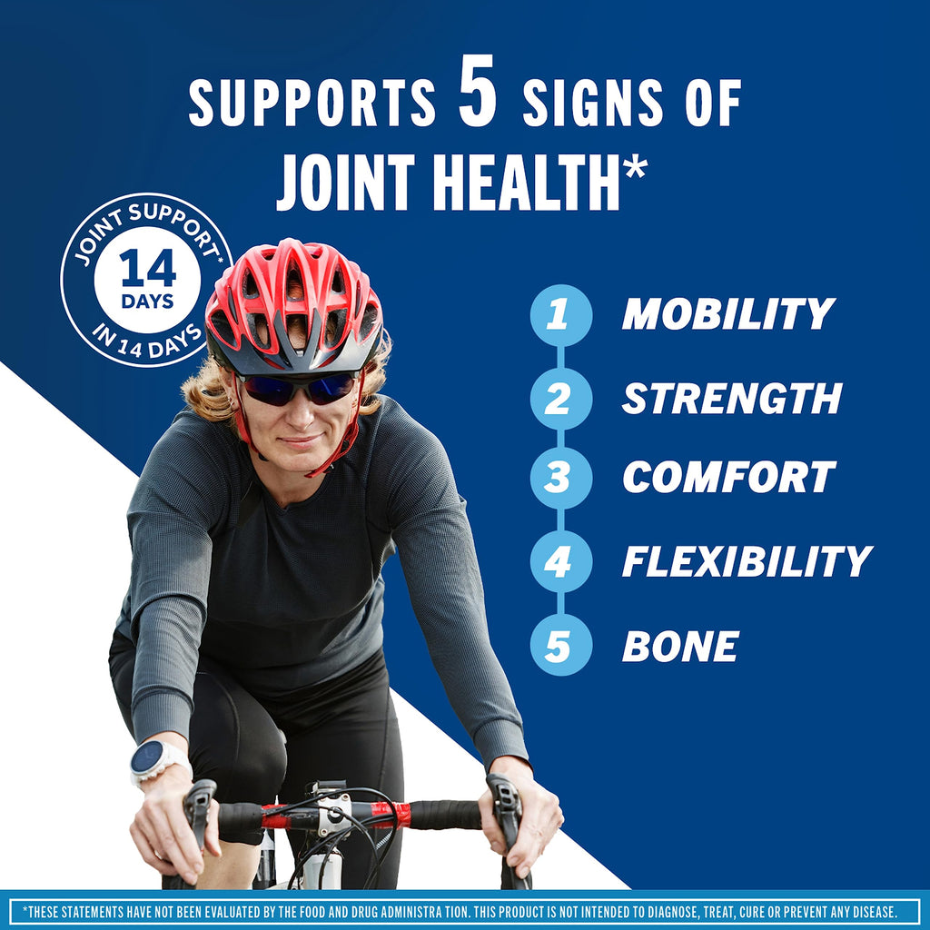 Move Free Advanced Glucosamine Chondroitin MSM + Vitamin D3 Joint Support Supplement, Supports Mobility Comfort Strength Flexibility & Bone + Immune Health - 120 Tablets (40 servings)*