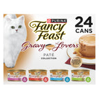Purina Fancy Feast Gravy Lovers Wet Cat Food Variety Pack, 4.5 lb, 24 Pack