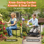 Garden Kneeler and Seat Heavy Duty, Wider and Thicker Kneeling Pad Stool