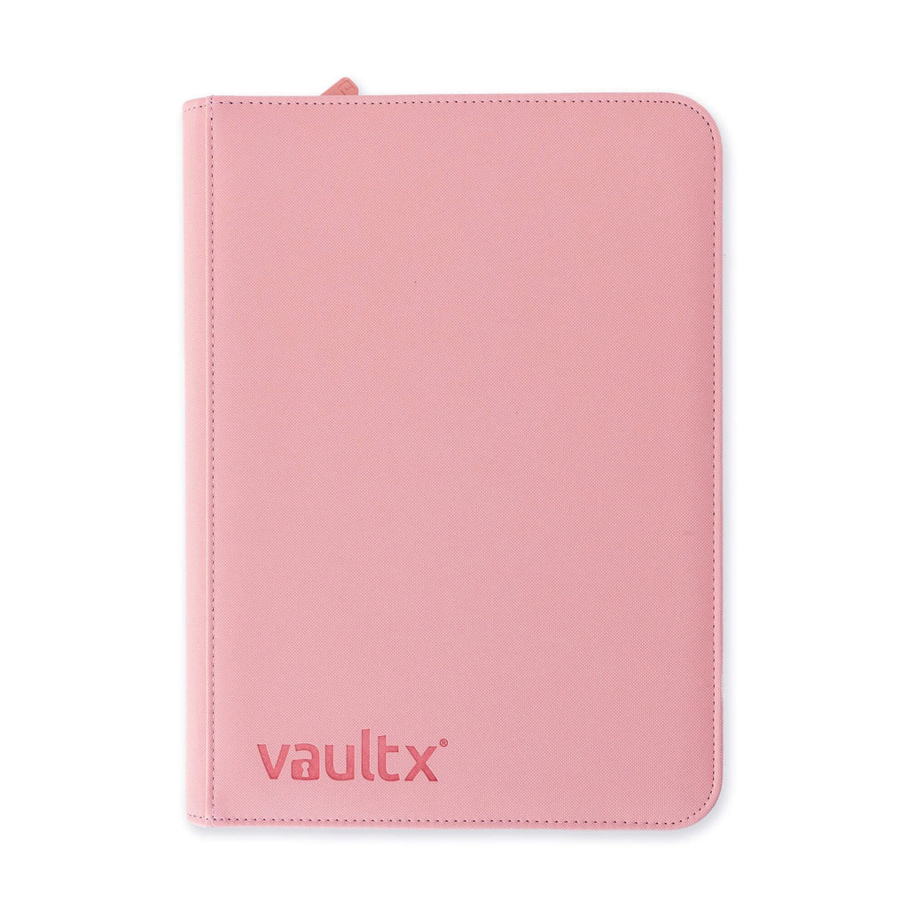 Vault X 9 Pocket Trading Card Zip Binder, 360 Cards, Premium Exo-Tec Album Material, 20 Side-Loading Pages, Folder for Collectible Games, Sports, TCG (Pink)