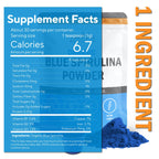 Organic Blue Spirulina Powder, 120 Servings - 100% Pure Superfood Blue-Green Algae, Natural Food Coloring for Smoothies & Protein Drinks - Non GMO, Gluten-Free, Vegan + USDA Certified, No Fishy Smell