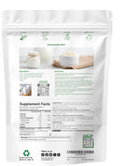Micro Ingredients Organic Inulin FOS Fiber Powder, 1.1 lb | Quick Water-Soluble Prebiotic | Natural Unflavored Fiber for Yogurt, Smoothies, & Drinks | Vegan Friendly, Dissolves Clear, Non-GMO